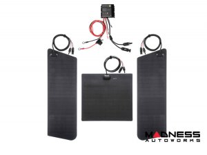 Toyota 4Runner Flexible Solar Panel Kit - Complete Kit w/ Waterproof Controller + Hood Decal - 4th&5th Gen w/ Hood Scoop - 80W
